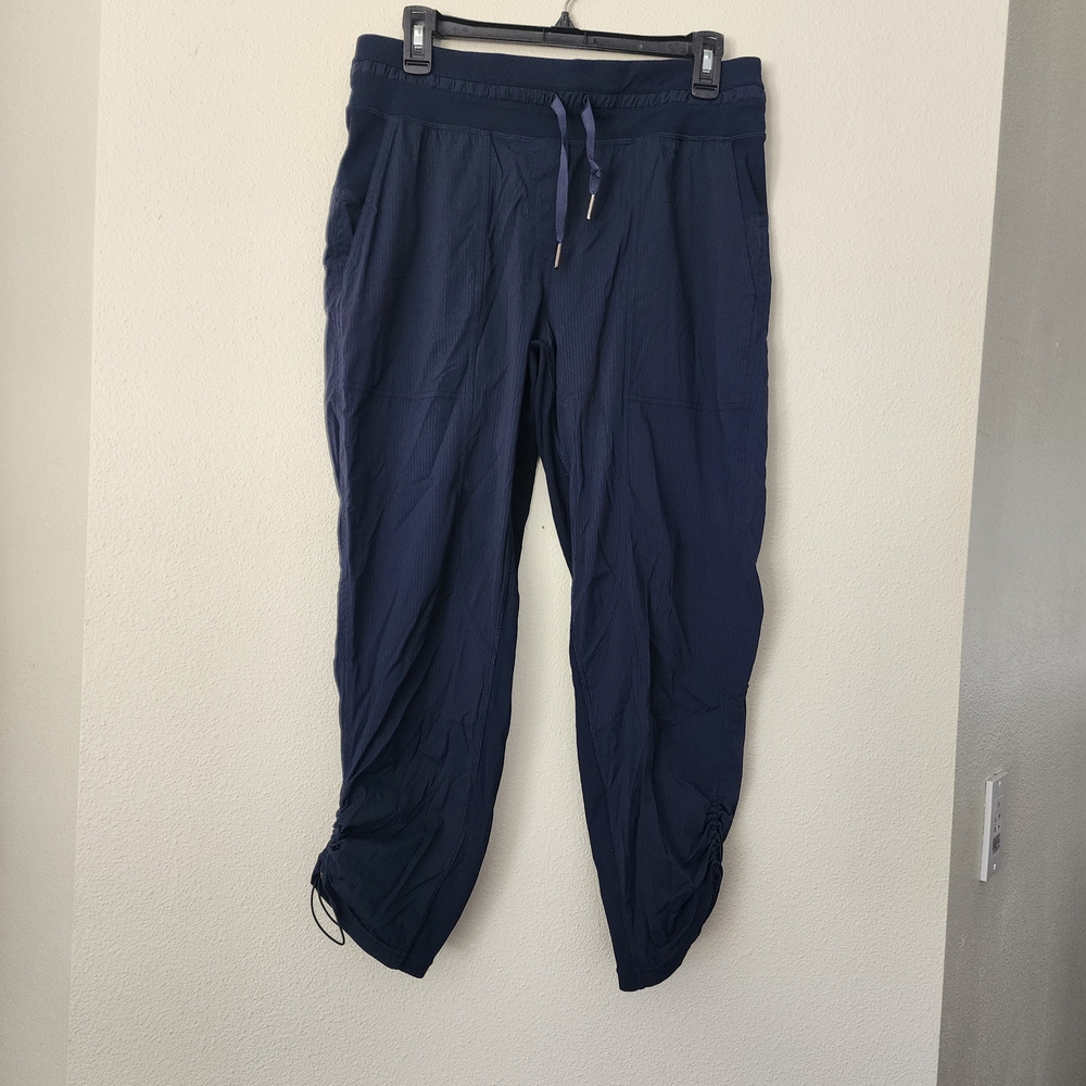 Lululemon athletica WOMENS Dark Blue Joggers With Drawstring.